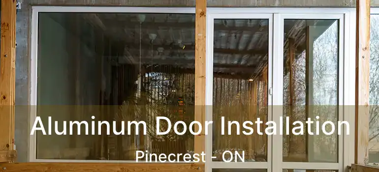  Aluminum Door Installation Pinecrest - ON