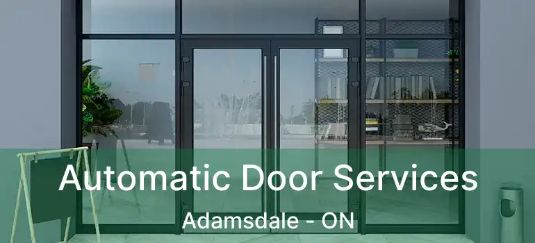  Automatic Door Services Adamsdale - ON