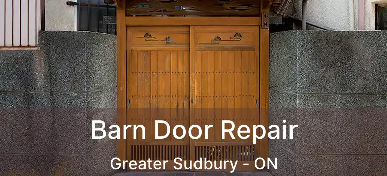  Barn Door Repair Greater Sudbury - ON