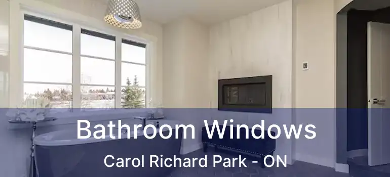  Bathroom Windows Carol Richard Park - ON