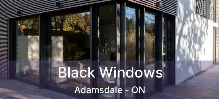  Black Windows Adamsdale - ON
