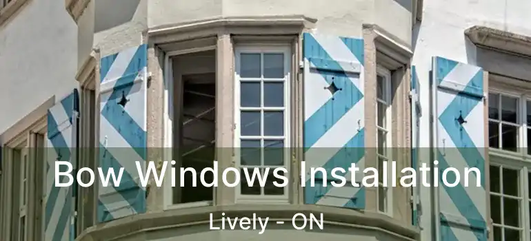  Bow Windows Installation Lively - ON