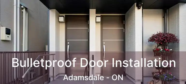  Bulletproof Door Installation Adamsdale - ON