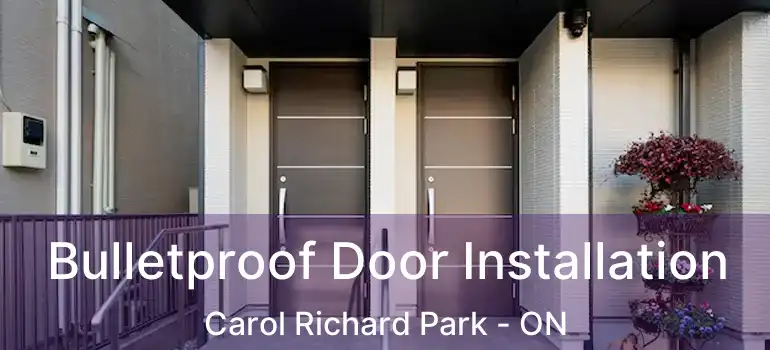  Bulletproof Door Installation Carol Richard Park - ON