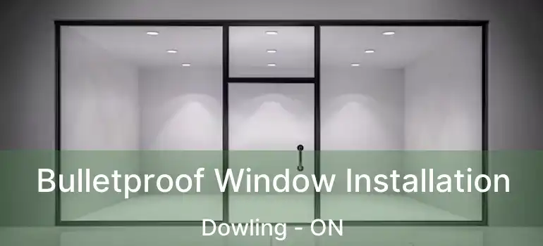  Bulletproof Window Installation Dowling - ON