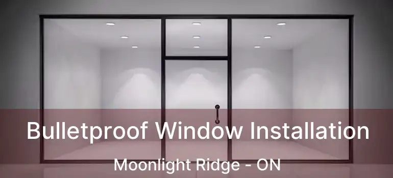  Bulletproof Window Installation Moonlight Ridge - ON
