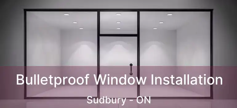  Bulletproof Window Installation Sudbury - ON
