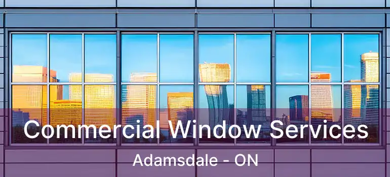  Commercial Window Services Adamsdale - ON