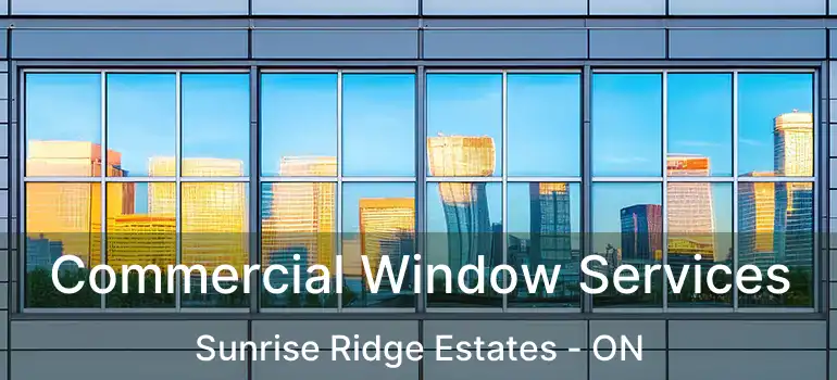  Commercial Window Services Sunrise Ridge Estates - ON