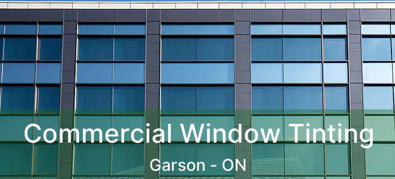  Commercial Window Tinting Garson - ON