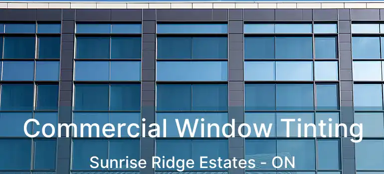  Commercial Window Tinting Sunrise Ridge Estates - ON