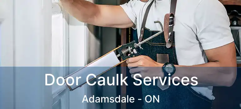  Door Caulk Services Adamsdale - ON