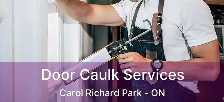  Door Caulk Services Carol Richard Park - ON