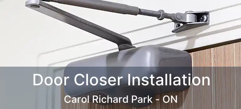  Door Closer Installation Carol Richard Park - ON