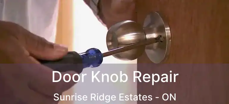  Door Knob Repair Sunrise Ridge Estates - ON