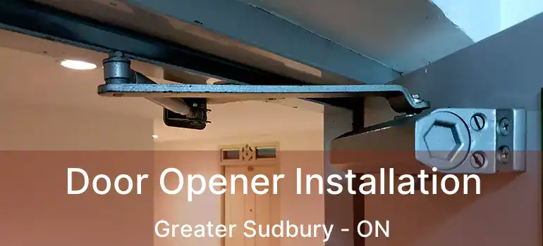  Door Opener Installation Greater Sudbury - ON
