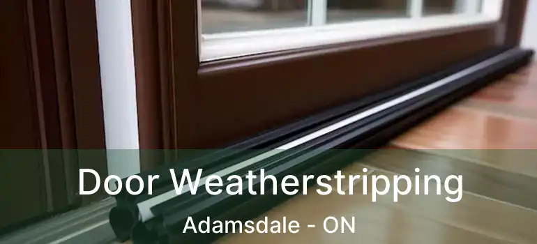  Door Weatherstripping Adamsdale - ON