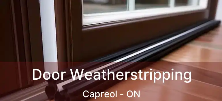  Door Weatherstripping Capreol - ON