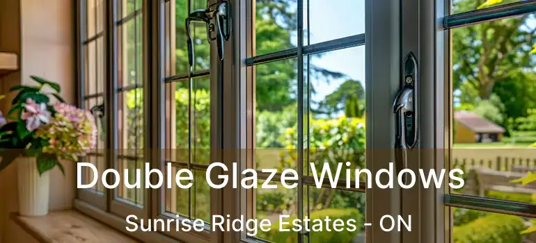  Double Glaze Windows Sunrise Ridge Estates - ON
