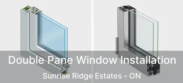  Double Pane Window Installation Sunrise Ridge Estates - ON