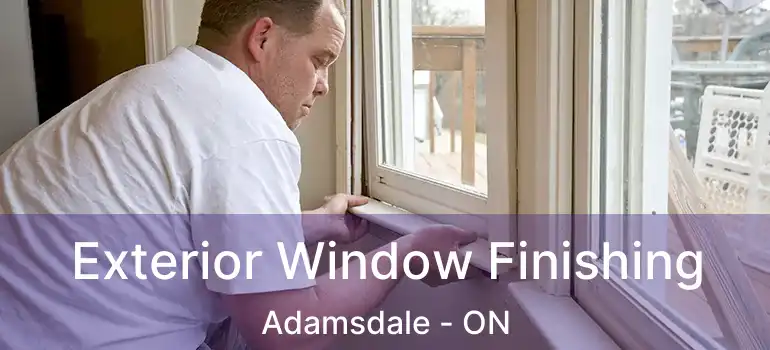  Exterior Window Finishing Adamsdale - ON