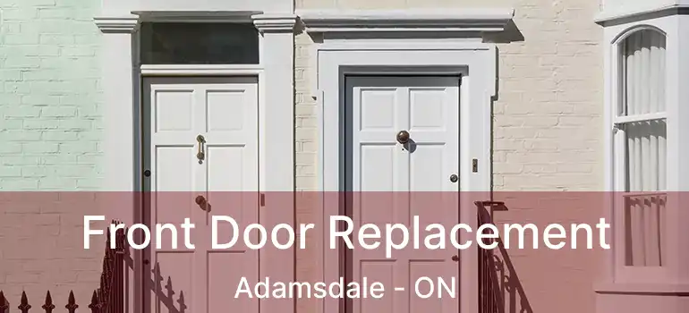  Front Door Replacement Adamsdale - ON