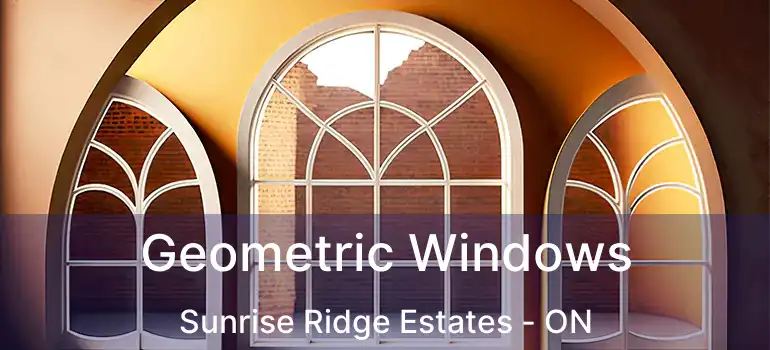  Geometric Windows Sunrise Ridge Estates - ON