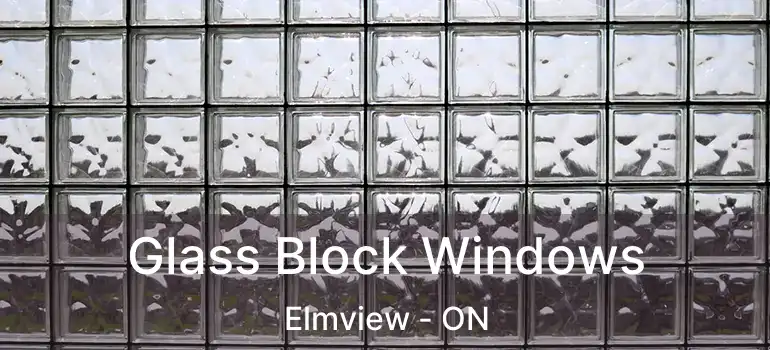  Glass Block Windows Elmview - ON