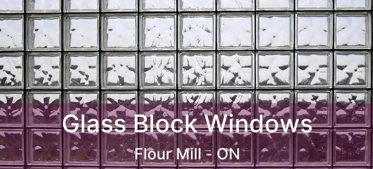  Glass Block Windows Flour Mill - ON