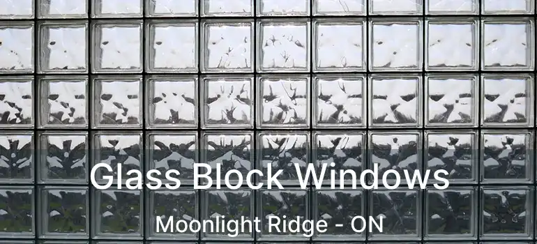  Glass Block Windows Moonlight Ridge - ON
