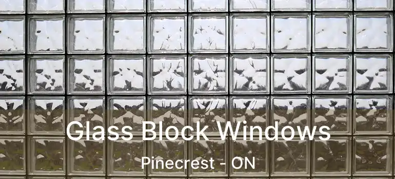  Glass Block Windows Pinecrest - ON