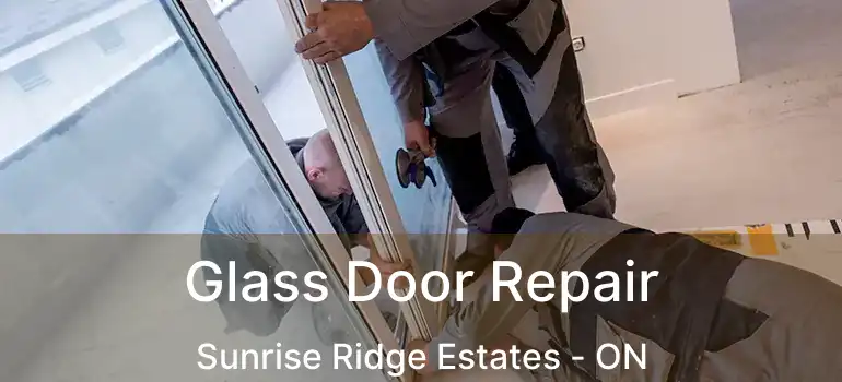  Glass Door Repair Sunrise Ridge Estates - ON