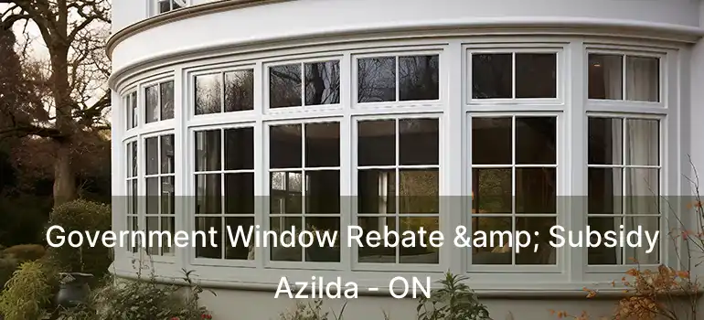  Government Window Rebate & Subsidy Azilda - ON