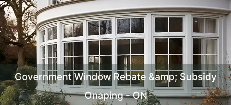  Government Window Rebate & Subsidy Onaping - ON