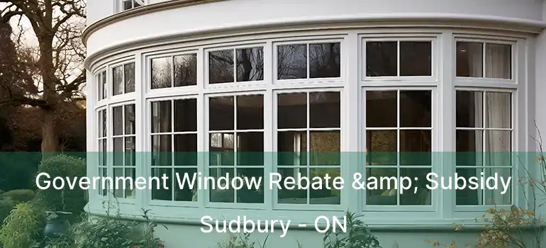  Government Window Rebate & Subsidy Sudbury - ON