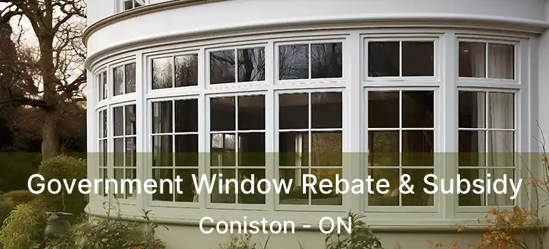  Government Window Rebate & Subsidy Coniston - ON