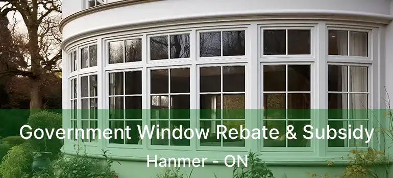  Government Window Rebate & Subsidy Hanmer - ON