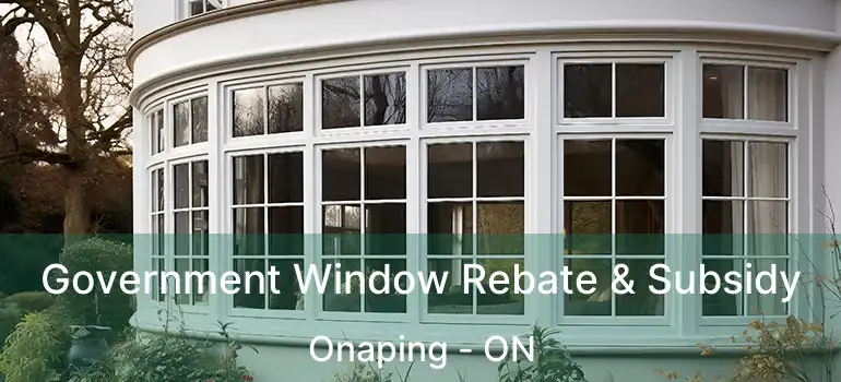  Government Window Rebate & Subsidy Onaping - ON