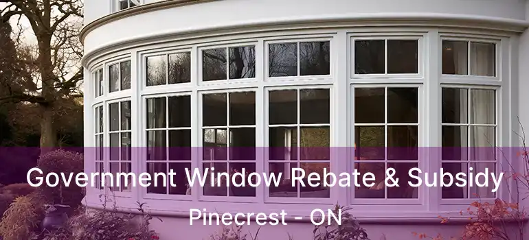  Government Window Rebate & Subsidy Pinecrest - ON
