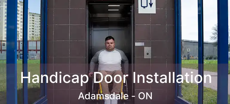  Handicap Door Installation Adamsdale - ON