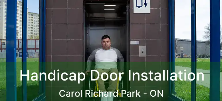  Handicap Door Installation Carol Richard Park - ON