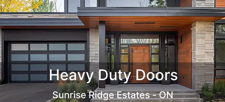  Heavy Duty Doors Sunrise Ridge Estates - ON