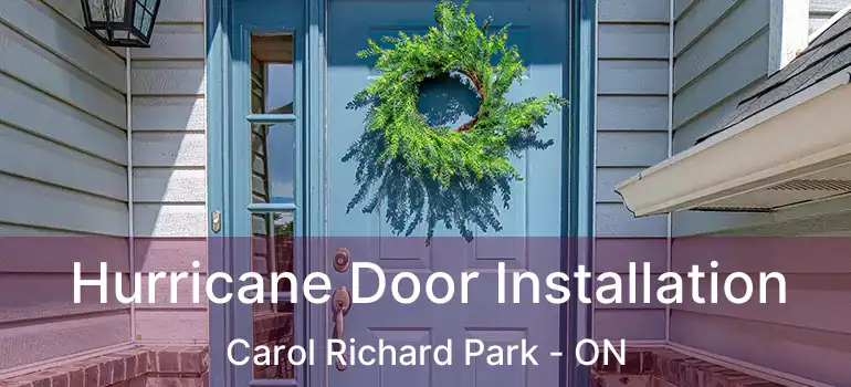  Hurricane Door Installation Carol Richard Park - ON