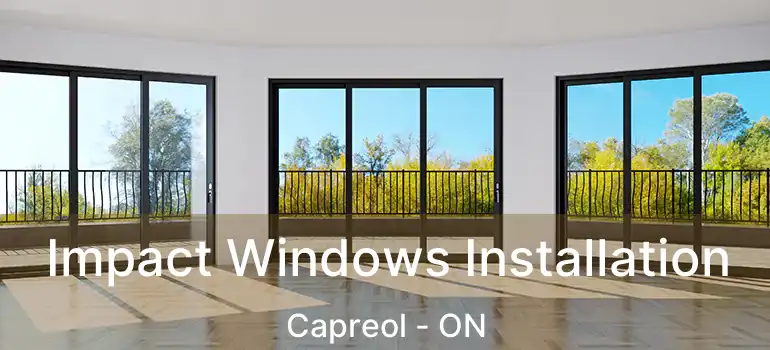  Impact Windows Installation Capreol - ON