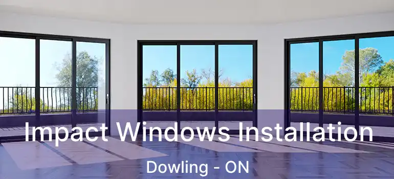  Impact Windows Installation Dowling - ON