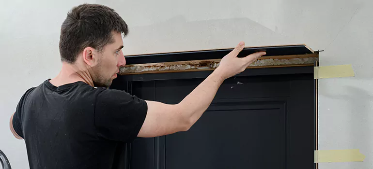 Wood Door Hole Repair in Sudbury, ON