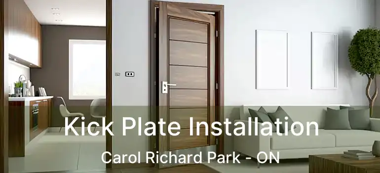  Kick Plate Installation Carol Richard Park - ON