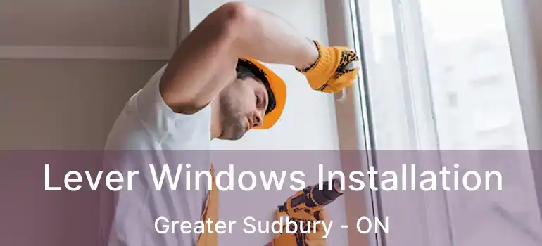  Lever Windows Installation Greater Sudbury - ON