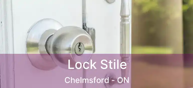  Lock Stile Chelmsford - ON