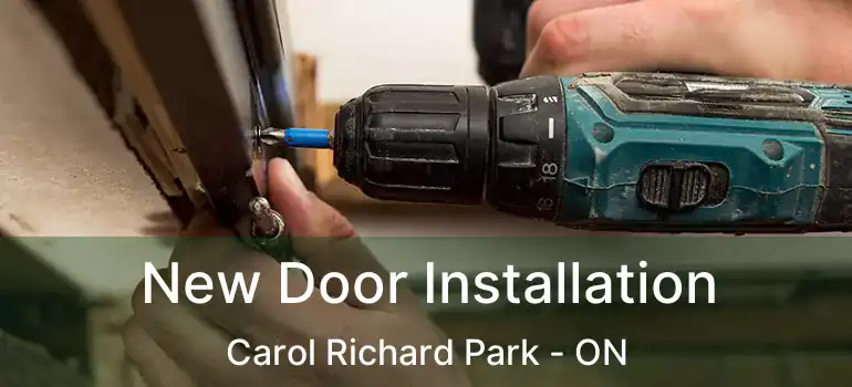  New Door Installation Carol Richard Park - ON